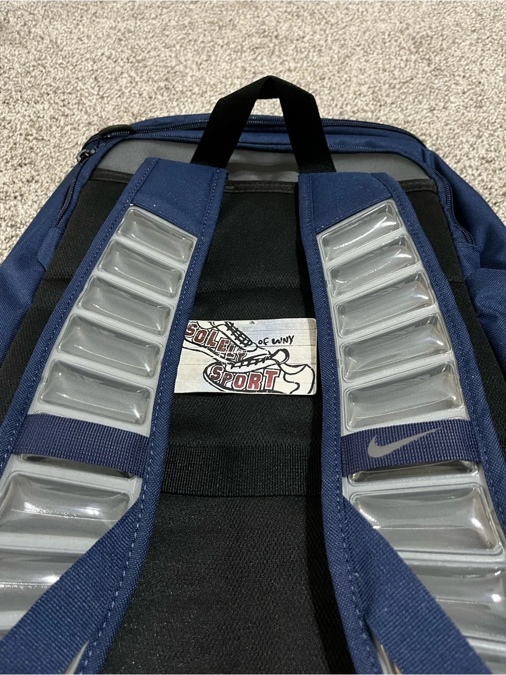 New Authentic Nike Varsity Elite Hoops Backpack Navy Blue Basketball Bag